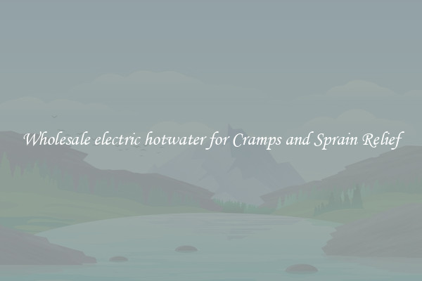 Wholesale electric hotwater for Cramps and Sprain Relief