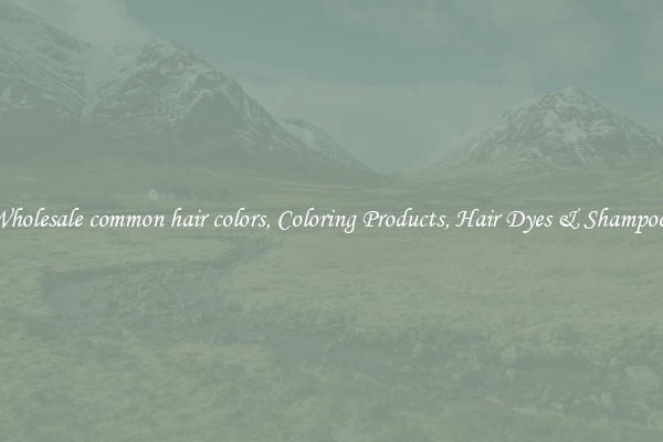 Wholesale common hair colors, Coloring Products, Hair Dyes & Shampoos