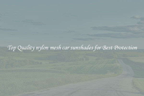 Top Quality nylon mesh car sunshades for Best Protection