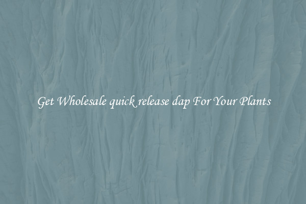 Get Wholesale quick release dap For Your Plants