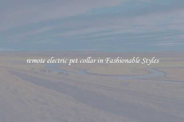 remote electric pet collar in Fashionable Styles