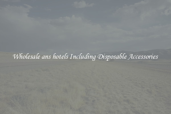 Wholesale ans hotels Including Disposable Accessories 
