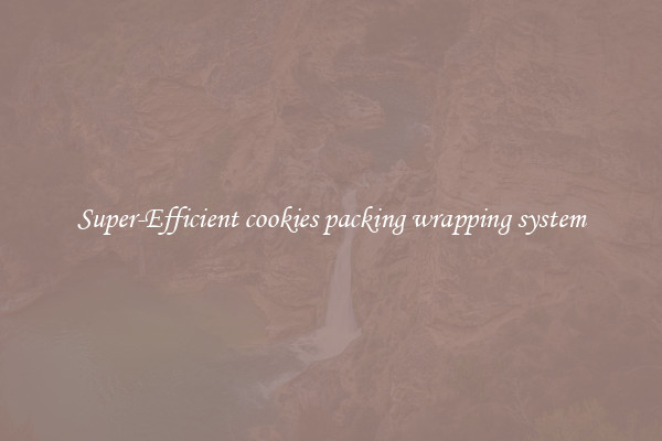 Super-Efficient cookies packing wrapping system