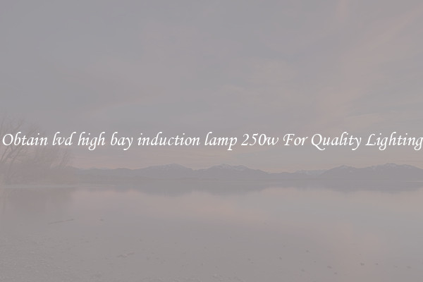 Obtain lvd high bay induction lamp 250w For Quality Lighting