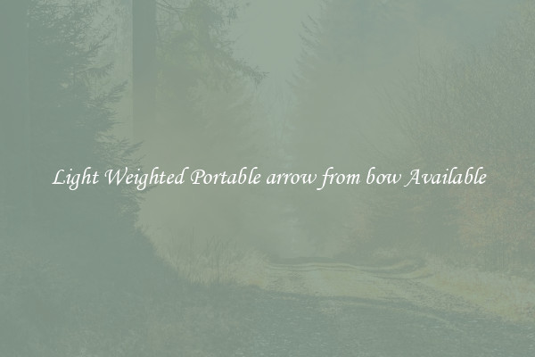 Light Weighted Portable arrow from bow Available