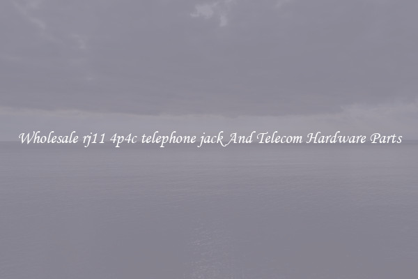 Wholesale rj11 4p4c telephone jack And Telecom Hardware Parts