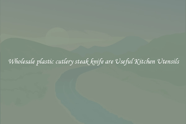 Wholesale plastic cutlery steak knife are Useful Kitchen Utensils
