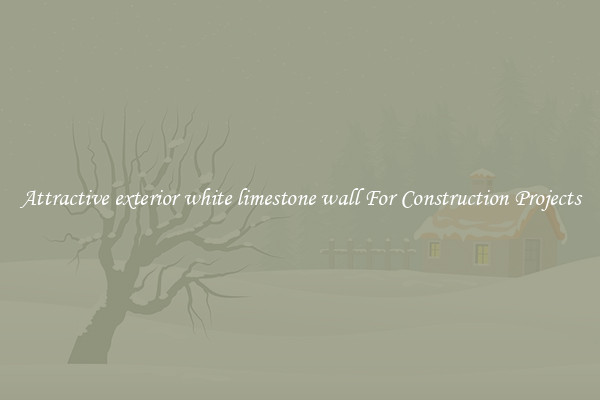 Attractive exterior white limestone wall For Construction Projects