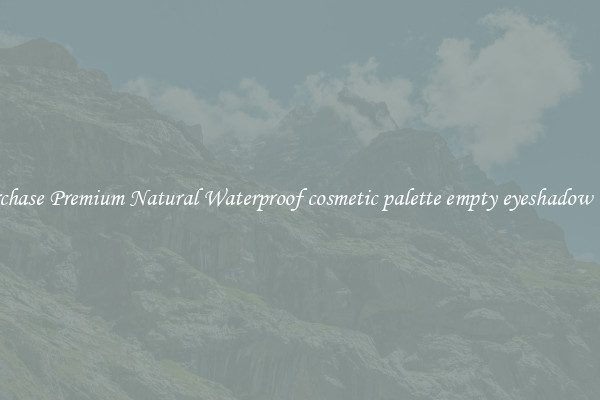 Purchase Premium Natural Waterproof cosmetic palette empty eyeshadow case